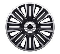 AutoStyle Copricerchi 16" pollici Serie/Kit nero/argento Copricerchi Auto PP 5426SB