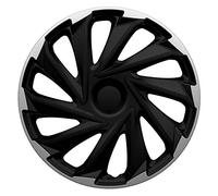AutoStyle Copricerchi 16" pollici Serie/Kit nero/argento Copricerchi Auto PP 5456SB
