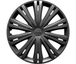 AutoStyle GIGA16 DARK Set Copricerchio Giga 16 col. Canna di Fucile, 4 pezzi