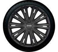 AutoStyle GIGA 15 MattNero Set Copricerchio Giga 15 Nero Opaco, 4 pezzi