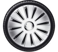 AutoStyle Set di 4 Copricerchi Daytona PRO 13 Pollici Argento/Anello Cromato