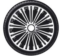 Autostyle Pp 5254 Set Di 4 Copricerchi Volante 14 Pollici Argento/Nero