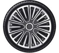 AutoStyle Copricerchi 14" pollici Serie/Kit nero/argento Copricerchi Auto PP 5274