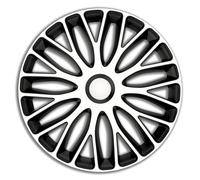 AutoStyle Set di 4 Copricerchi Mugello 14 pollici Bianco/Nero
