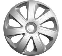 Autostyle Pp 5304S Set Di 4 Copricerchi Livorno 14 Pollici Look Carbonio Argento