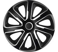 Autostyle Pp 5304Sb Set Di 4 Copricerchi Livorno 14 Pollici Argento/Look Carbonio Nero
