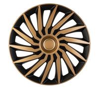 AutoStyle Copricerchi 16" pollici Serie/Kit dorato nero Copricerchi Auto PP 5406GB