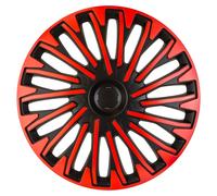 Autostyle Pp 5413Br Set Di 4 Copricerchi Soho 13 Pollici Nero/Rosso