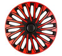Autostyle Pp 5415Br Set Di 4 Copricerchi Soho 15 Pollici Nero/Rosso