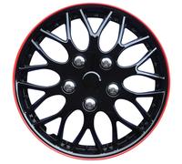 AutoStyle KT970-13 IB + R Set Copricerchio Missouri 13 Ice Nero/Cerchio Rosso, 4 pezzi