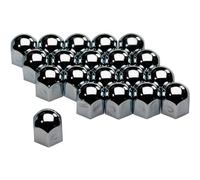 AUTOSTYLE Set di 20 Dadi Ruota universali - Acciaio Cromato - 19mm - Set di 20 Pezzi