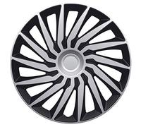 AutoStyle Set di 4 Copricerchi Kendo 15 Pollici Argento/Nero