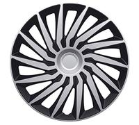 AutoStyle Set di 4 Copricerchi Kendo 16 Pollici Argento/Nero