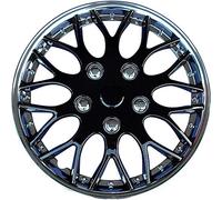 AutoStyle Set di 4 Copricerchi Missouri 13 Pollici Cromo/Nero