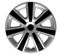 AUTOSTYLE PP 5155SB Set di 4 Copricerchi VR 15 Pollici Argento/Nero