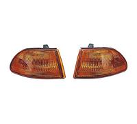 AUTOSTYLE Set di indicatori di direzione anteriori compatibile con Honda Civic 2/3-porte 1992-1995 - Ambra