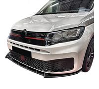 AutoStyle - Spoiler anteriore compatibile con Volkswagen Caddy V 2020- (ABS nero lucido)