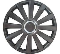 Autostyle Spyder 14 Dark Set Copricerchio Spyder 14 Col. Canna Di Fucile Comanello Cromato, 4 Pezzi Canna Di Fucile Copricerchio Set, 4 Pezzi