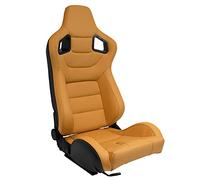 Sedile Sportivo 'RK' - Finta pelle Beige - reclinabile doppia regolazione - incl. Slitte