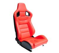 AUTOSTYLE Sedile Sportivo 'RK' - Finta pelle Rossa - reclinabile doppia regolazione - incl. Slitte