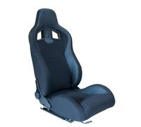 AUTOSTYLE Sedile Sportivo 'MR' - Finta pelle Nero + Tessuto Pine Nero - reclinabile doppia regolazione - incl. Slitte
