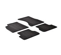AutoStyle Tappetini in Gomma Compatibile con Audi A7 2010-2018 / A6 2011-2018 (Profilo T 4-Parti + clip di Montaggio)