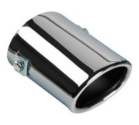 Autostyle Terminale di scarico Acciaio/Cromo - ovale 80x60mm - lunghezza 105mm - ->55mm connessione