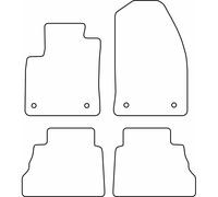 AUTO-STYLE Set di tappetini Compatibile con Ford Tourneo Courier 2023-