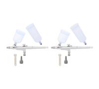 AutoSwan 2X Strumento per Aerografo 0.5mm Feed Doppio Effetto Airbrush Cake Tattoo Pistola de Pintura Aerografo 20Cc 40Cc