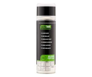 Autotek Vernice spray nera lucida professionale, spray aerosol, 300 ml