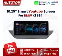 AUTOTOP 10.25 pollici Wireless Carplay Android Auto Linux Autoradio Per BMW X1 E84 2009-2015 Lettore Video Multimediale Touch Screen Con Online YouTube Airplay Autolink MirrorLink WiFi Bluetooth