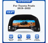 AUTOTOP 12.3 "1920*720 Pannello strumenti indicatore digitale per Toyota Prado 2018-2022 Tachimetro Cluster Linux LCD Cruscotto