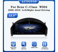 AUTOTOP 12.3 "LCD Cruscotto Pannello Strumento Digitale Indicatore per Mercedes Benz Classe C W204 NTG 4.0 2008-2011 Contachilometri Contagiri W204 NTG 4.0 2008-2011