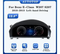 AUTOTOP 12.3 LCD Digital Cruscotto Cluster per Benz Classe E W207 S207 Pannello strumenti automatico Cockpit Tachimetro Sistema Linux W207 NTG 4.0