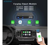 AUTOTOP Wireless Carplay Android Auto convertitore automatico Box per Peugeot Citroen DS MRN SMEG 2013-2016, WIFI MirrorLink RearCam For Peugeot Citroen DS