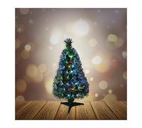 AUTOUR DE MINUIT 5SAF163MC Albero New York Fibra Ottica 80 LED, Plastica, Multicolore (Multicolore 63MC)