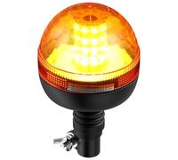 AUTOUTLET 1 Pezzo 40 LED Luce Lampeggiante Rotante Ambra 12V/24V,Luce Stroboscopica per Auto con 3 Modalità di Lampeggio, Impermeabile,E9,per Camion Trattore e Rimorchio