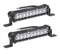 AUTOUTLET 2 Pezzi 60W 18 CM 4800LM Barra LED Fuoristrada,Impermeabile IP67,Spot Faretto,Faretti LED per Auto,Trattore,Camion,Barca,12 V/24 V