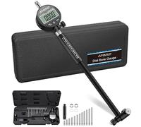 AUTOUTLET Comparatore Elettronico 50-160 mm,Comparatore Digitale 0,01 mm Misurazione a Due Punti Include 12 Testine Intercambiabili per Ingegneria Meccanica Manutenzione Auto,Kit Alesametro Digitale