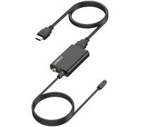 AUTOUTLET Estrattore Audio HDMI ARC,Convertitore Audio ARC a Ottico/Coassiale Estrazione Digitale 192kHz con Cavi HDMI/Ottico per Soundbar Amplificatori