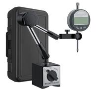 AUTOUTLET Indicatore Digitale a Quadrante con Base Magnetica 0-1 pollici/25,4 mm Supporto fino a 80KG Strumento di Misurazione Manometro