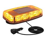 AUTOUTLET Lampeggiante Rotante Magnetico 48W Luce Stroboscopica Doppia E-Marcata 10-30V 3030LED Lampada Perline Auto