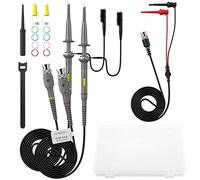 AUTOUTLET P6100 - Sonda oscilloscopio universale con kit di accessori 100 MHz oscilloscopio clip sonde con BNC a Minigrabber Test Lead Kit
