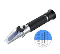 AUTOUTLET Refrattometro Salinità Acquario con ATC Doppia Scala 0-100 PPT e gravità Specifica 1.000-1.070 per Acqua Marina Pesci Piscina Strumento di Precisione