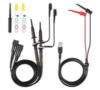 AUTOUTLET - Sonda oscilloscopio 200 Mhz con clip per test BNC P2200 10X/1X nero con BNC a mini grabber e kit di strumenti di regolazione