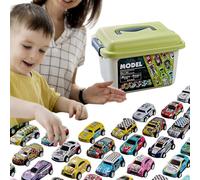 Autovetture Di Rimozione Bulk | Assortimento Tirare Le Auto Di Ritorno | Mini Auto Per Bambini con Custodia Di Trasporto, Favori Di Festa Della Scatola del Tesoro del Maestro