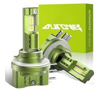 Autoyes Lampadina LED H15 per fari, 30000 lm, 900% più luminosa, H15 LED Canbus, senza errori, dimensione 1:1, 6500 K, colore bianco, lampadina per fari H15, nessun adattatore necessario, lampadine