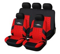 Autoyouth ricamo pneumatico Lines coprisedili per auto piatto panno in tessuto, due tonalità colori trendy accessori auto universale adatto per la maggior parte per auto, SUV, camion