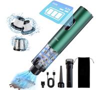 autozen Aspirapolvere portatile senza fili, 17000Pa, aspirapolvere auto 4 in 1, potente con indicatore LED, luce e ugelli multipli per casa, ufficio, auto, pulizia dei peli di animali domestici