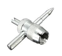 AUTOZOCO 4 in 1 strumento di riparazione valvole pneumatici, strumento di rimozione stelo valvola pneumatico 4 in 1 Estrattore stelo valvola strumento pneumatico